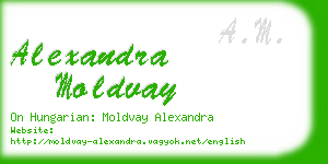 alexandra moldvay business card